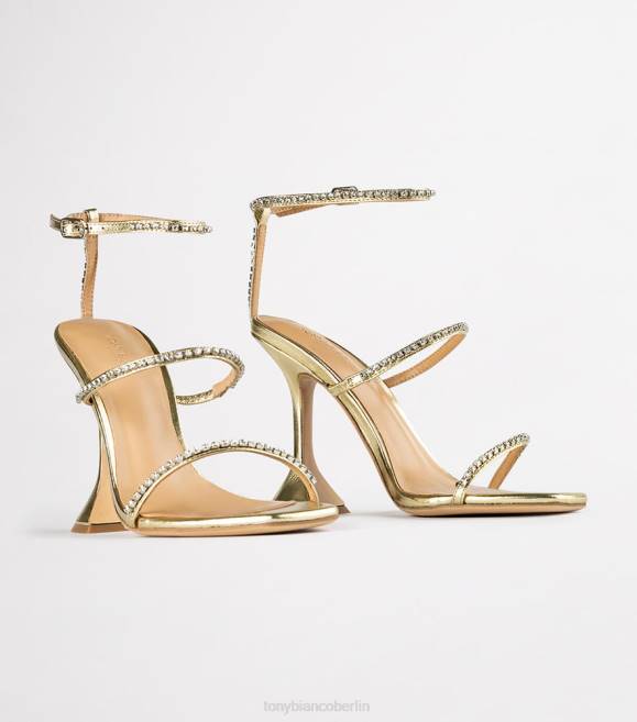 Bling Heels| de Tony Bianco Frauen schüchterne Absätze Gold-Nappa-Metallic 4624303